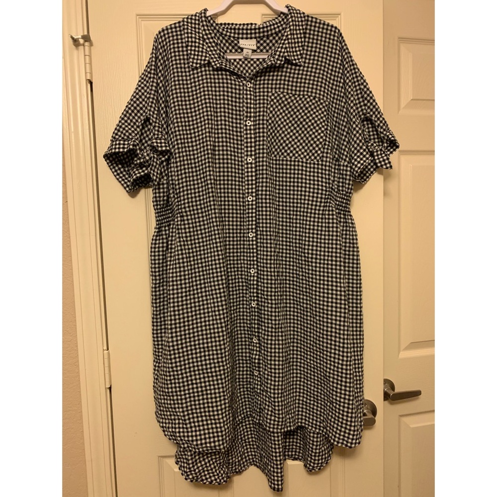Ava & Viv Gingham Print Dress